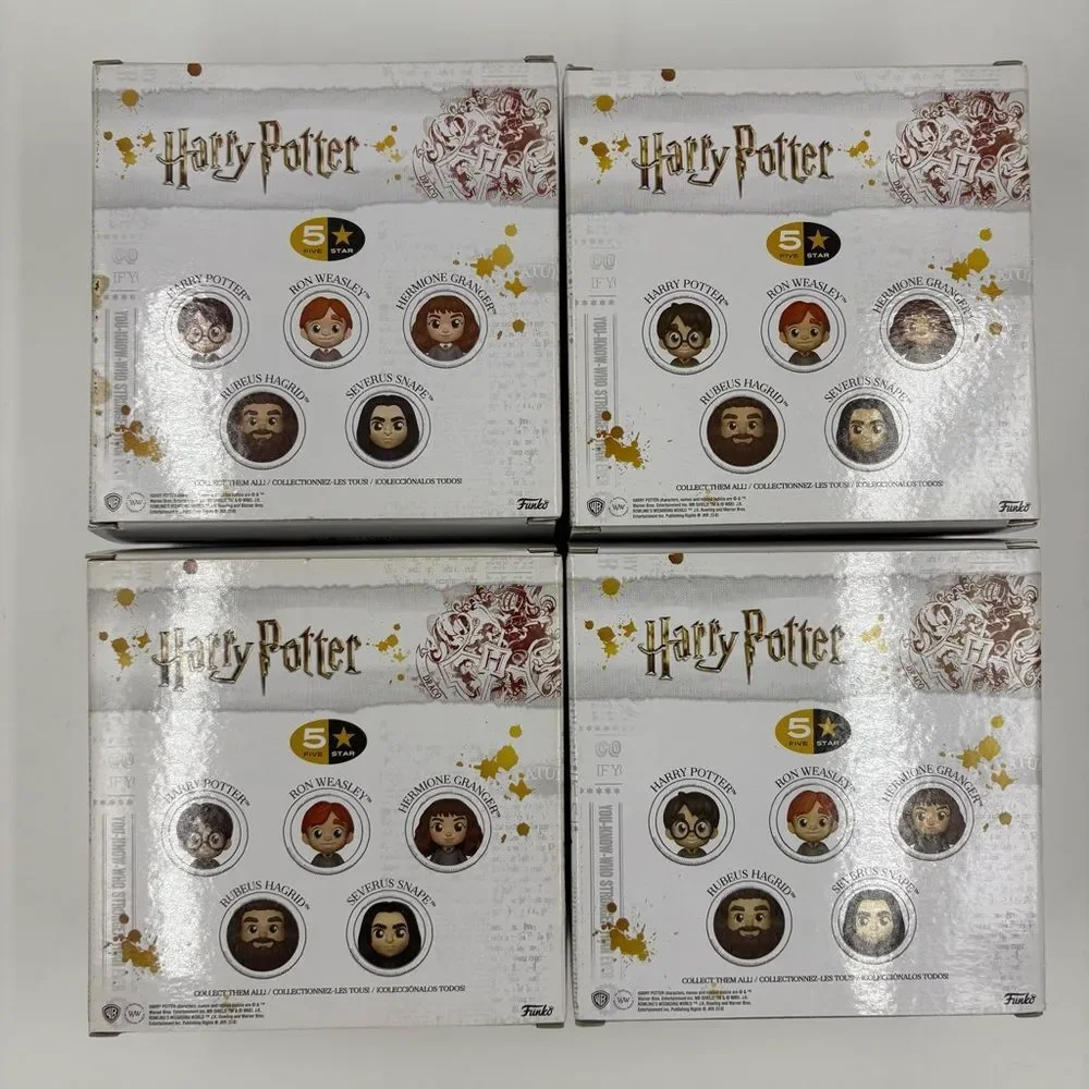 NIB Funko Harry Potter Vinyl Figure Set Ron Weasley Hermione Granger Hagrid